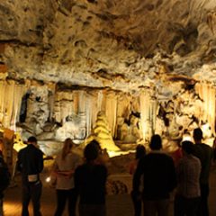The world famous Cango Caves in Oudtshoorn