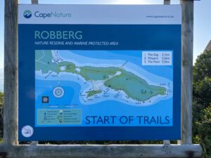 Hiking map of Robberg