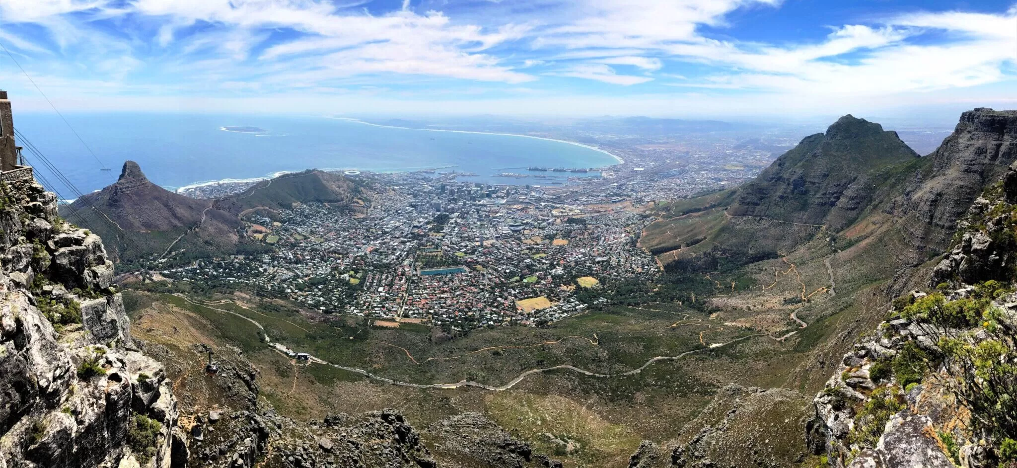 Table Mountain hike panorama