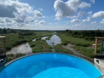 Swimming pool overlooking safari